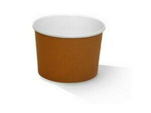 Paper Bowl PLA Coated 12oz, BROWN (500/CTN)