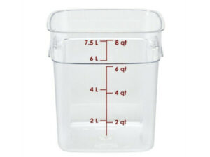 Storage Container Polycarbonate, CAMBRO, 7.6Lt