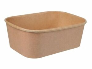 Brown Kraft Rectangle Container 750ml (300/CTN)