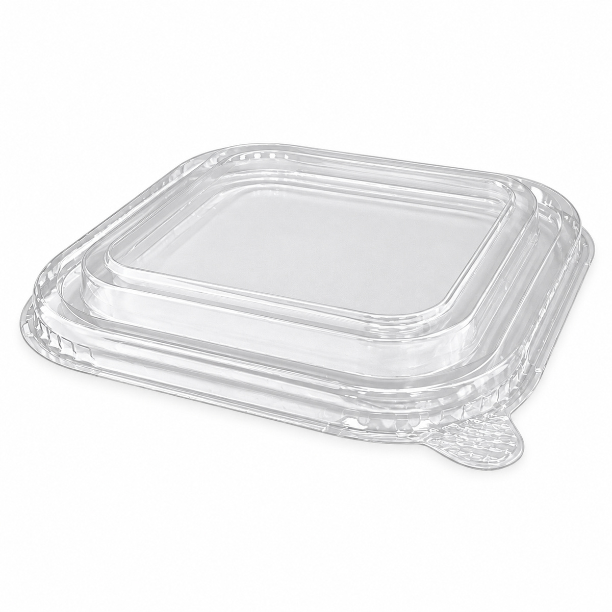 PET Lid For Bamboo Paper Square Container 750-1400ml (300/CTN)