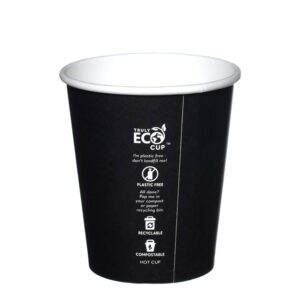 Paper Cup S/W TRULY ECO, 8oz BLACK *90mm Top* (1000/CTN)