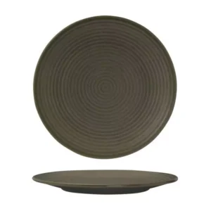 Round Plate Coupe Ribbed, ZUMA CARGO, 265mm (Box of 6)