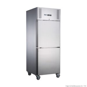 FED-X Upright Freezer SPLIT 2 Door 618Lt STAINLESS STEEL
