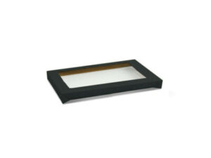 Lid For Black Kraft Catering Tray, MEDIUM (100/CTN)