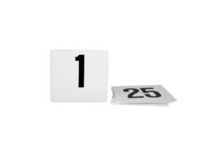 Table Number LARGE, SET 1-100, BLK ON WHT