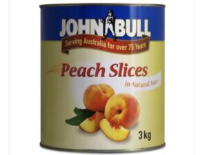 Peaches Sliced In Juice 3kg, JOHN BULL