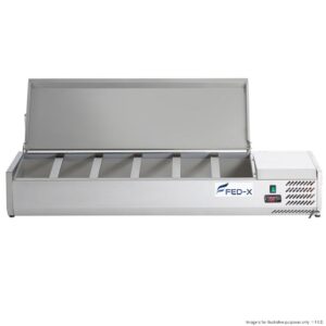 FED-X Salad Bench w/ S/S Lid (Holds 6x1/3 Size GN Pan)
