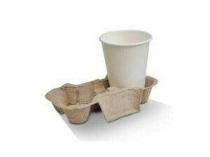 Paper Pulp Carry Tray, 2 CUP (200/CTN)