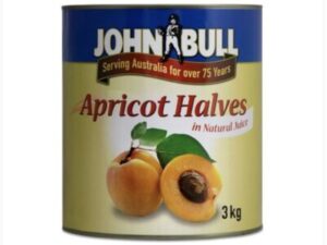 Apricots Halved In Juice 3kg, JOHN BULL