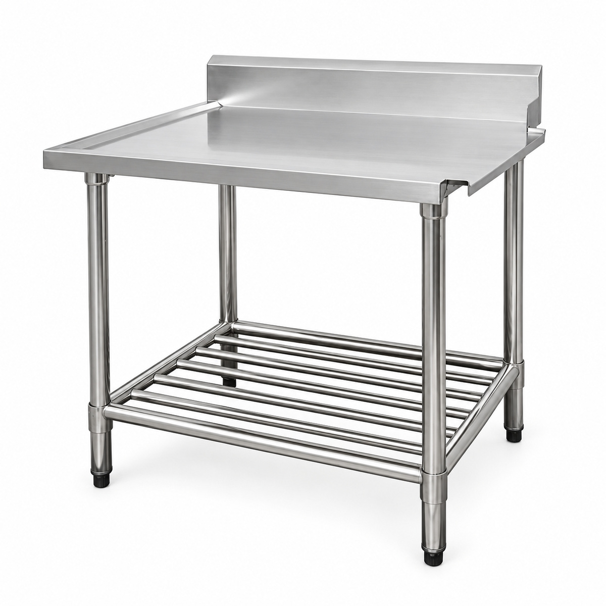 Stainless Steel Dishwasher Bench RIGHT Outlet 900x700x900mm
