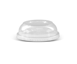 PET Dome Lid For Paper Bowl PLA Coated 8oz BROWN/WHITE (1000/CTN)