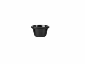 Ramekin, RYNER MELAMINE BLACK, 90ml (Box of 24)
