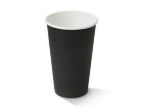Paper Cup S/W, 16oz BLACK *90mm Top* (1000/CTN)