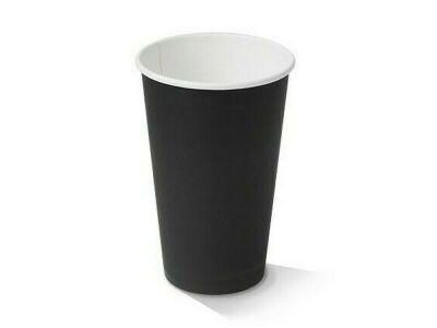 Paper Cup S/W, 16oz BLACK *90mm Top* (1000/CTN)