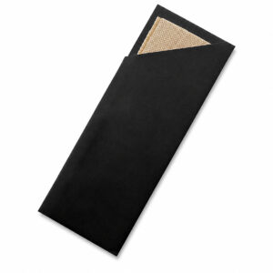 Cutlery Pouch w/ Napkin, BLACK (1000/CTN)