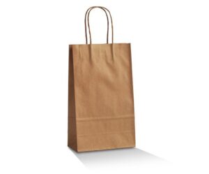 Kraft Carry Bag Twist Handle, SMALL (500/CTN)