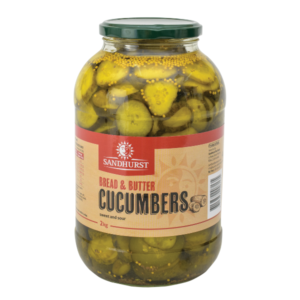 Bread & Butter Cucumbers (Sliced Gherkins) 2kg, SANDHURST