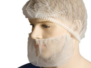 Beard Cover P/P, Double Loop, WHITE (100/PCK)
