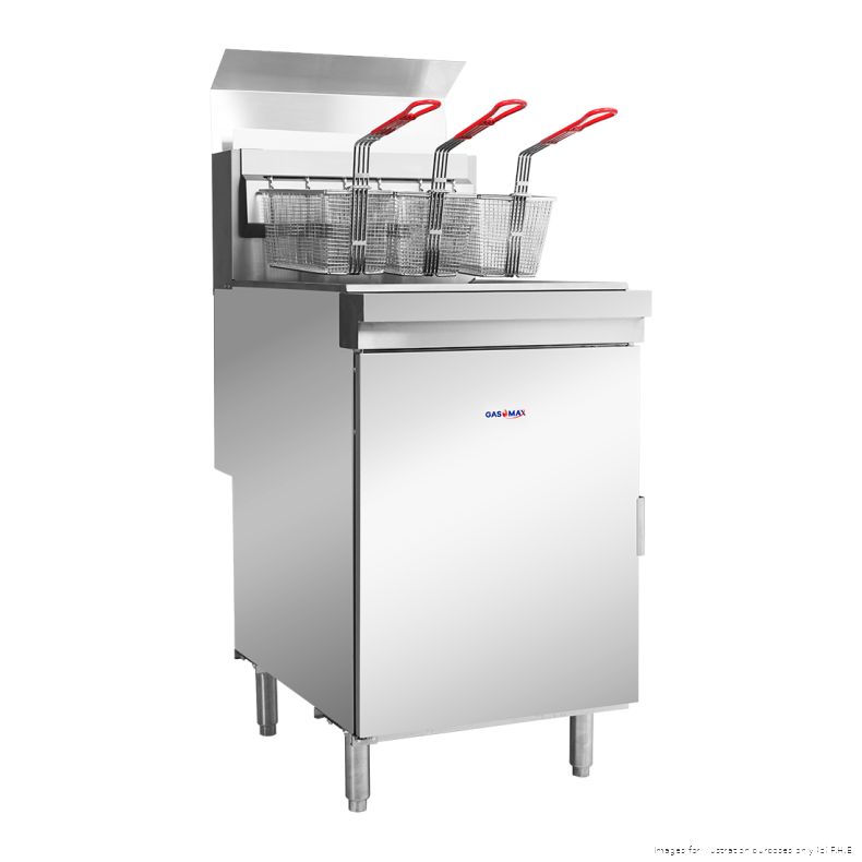 GASMAX Fryer 37Lt Single Pan 5 Burners 3 Baskets (LPG)