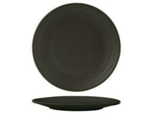 Round Plate Coupe Ribbed, ZUMA CHARCOAL, 265mm (Box of 6)