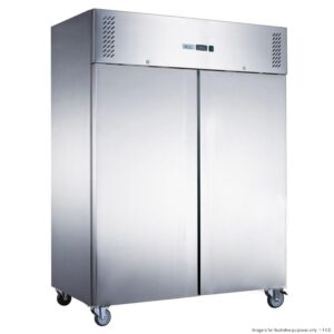 FED-X Upright Freezer 2 Door 1236Lt STAINLESS STEEL