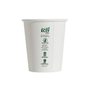 Paper Cup S/W TRULY ECO, 6oz WHITE *80mm Top* (1000/CTN)