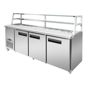 THERMASTER Deluxe Sandwich Bar 3 Door 1000Lt (Holds 11x1/3 Size GN Pan)