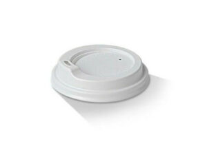 Plastic SIPPER Lid WHITE For Paper Cup *80mm Top* (1000/CTN)