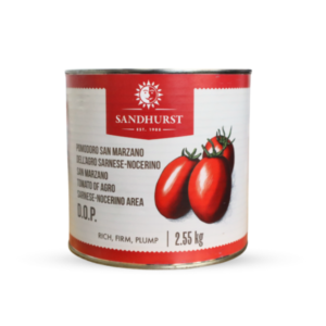 Whole Peeled SAN MARZANO Tomatoes 2.55kg, SANDHURST