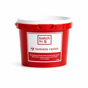 Tomato Relish 2.4kg, BATCH NO 5