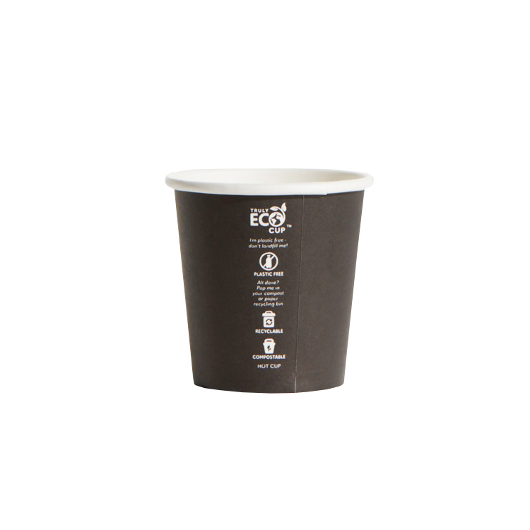 Paper Cup S/W TRULY ECO, 4oz BLACK *62mm Top* (1000/CTN)