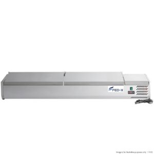 FED-X Salad Bench w/ S/S Lid (Holds 8x1/3 Size GN Pan)