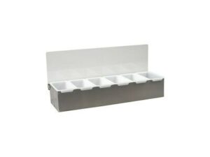 Condiment Dispenser S/S, 6 COMP.