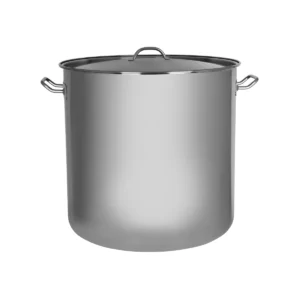 Stockpot Stainless Steel w/ Cover, CHEF INOX ELITE, 500x500mm/98Lt