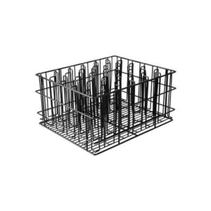 Glass Basket 30 Compartment BLACK PVC, 430x355x215mm