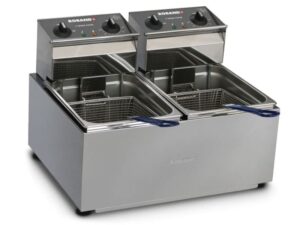 ROBAND Benchtop Double Pan Electric Fryer 2x8Lt