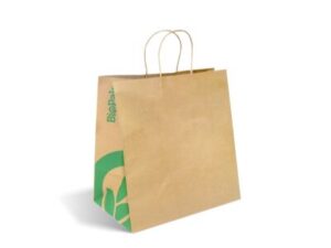 Kraft Carry Bag Twist Handle, TAKEAWAY JUMBO BIOPAK (150/CTN)