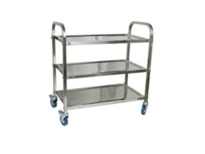 Serving Trolley 3 Shelf, S/S, 860x535x930mm