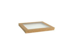 Lid For Brown Kraft Catering Tray, MEDIUM (100/CTN)