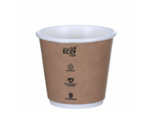 Paper Cup D/W TRULY ECO, 8oz BROWN *90mm Top* (500/CTN)