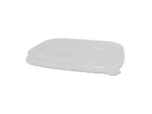 PET Lid For Brown Kraft Rectangle Container 500-1000ml (300/CTN)