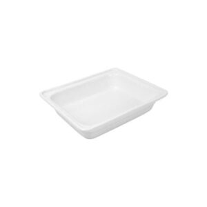 Gastronorm Pan PORCELAIN 1/2 SIZE, 65mm WHITE (Box of 2)