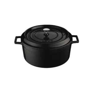 Cast Iron Round Casserole, LAVA BLACK, 280mm/6.7Lt